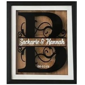 Custom Monogram 8 x 10 Frame